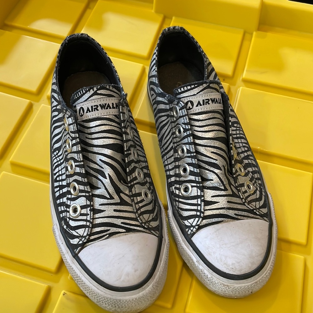 Airwalk zebra print slip on shoes
